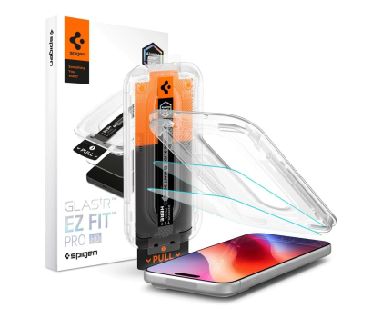 Szkło ochronne do smartfonów Spigen Glass tR EZ Fit Pro HD 2 Pack do iPhone 18 Pro/17 Pro/17/16